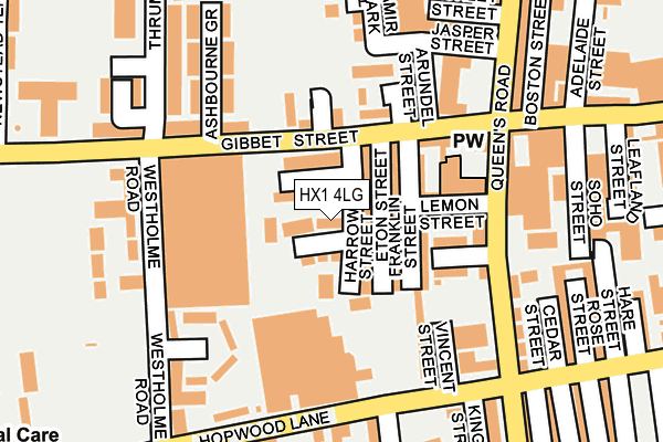 HX1 4LG map - OS OpenMap – Local (Ordnance Survey)