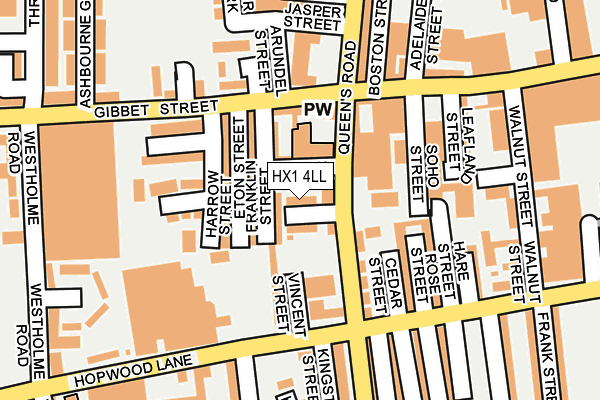 HX1 4LL map - OS OpenMap – Local (Ordnance Survey)