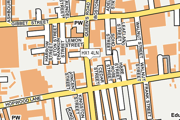 HX1 4LN map - OS OpenMap – Local (Ordnance Survey)