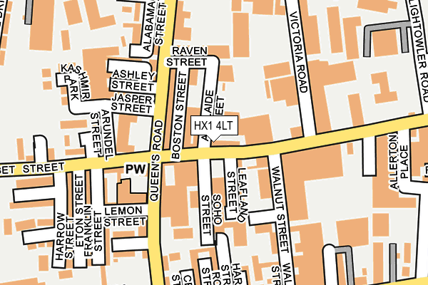 HX1 4LT map - OS OpenMap – Local (Ordnance Survey)
