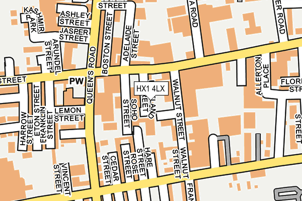HX1 4LX map - OS OpenMap – Local (Ordnance Survey)