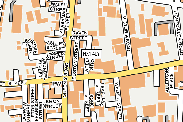 HX1 4LY map - OS OpenMap – Local (Ordnance Survey)