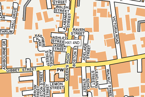 HX1 4ND map - OS OpenMap – Local (Ordnance Survey)