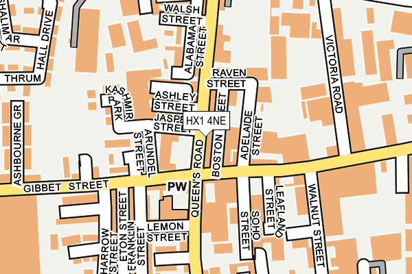 HX1 4NE map - OS OpenMap – Local (Ordnance Survey)