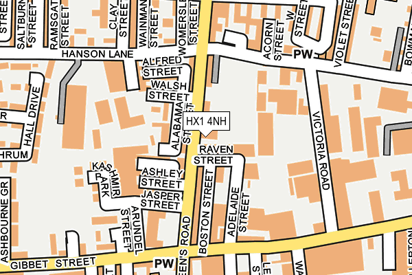 HX1 4NH map - OS OpenMap – Local (Ordnance Survey)