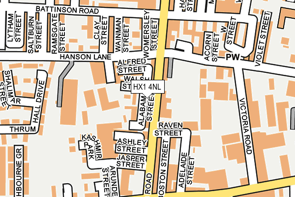 HX1 4NL map - OS OpenMap – Local (Ordnance Survey)