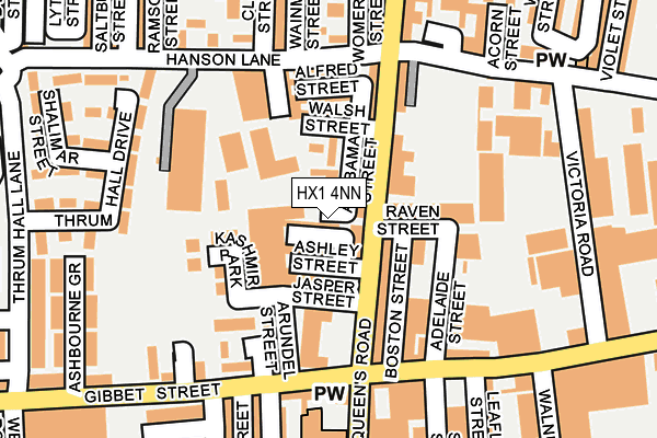 HX1 4NN map - OS OpenMap – Local (Ordnance Survey)