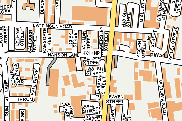 HX1 4NP map - OS OpenMap – Local (Ordnance Survey)