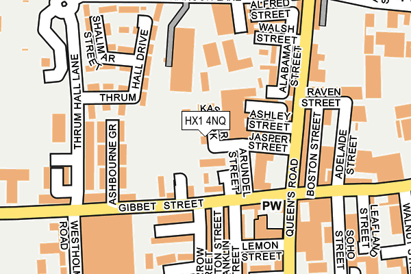 HX1 4NQ map - OS OpenMap – Local (Ordnance Survey)