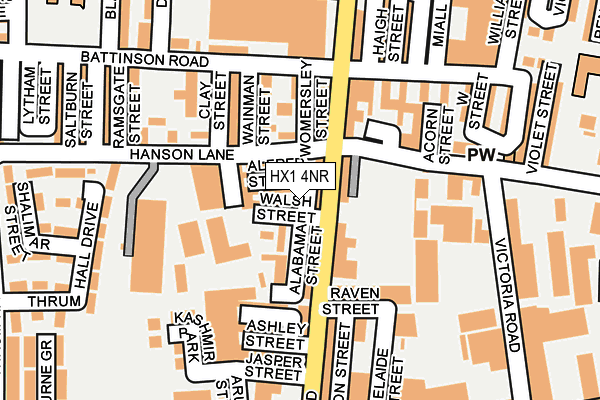 HX1 4NR map - OS OpenMap – Local (Ordnance Survey)