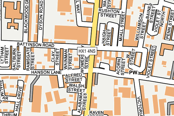 HX1 4NS map - OS OpenMap – Local (Ordnance Survey)
