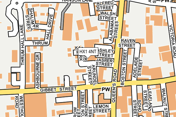HX1 4NT map - OS OpenMap – Local (Ordnance Survey)