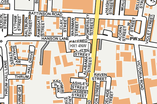 HX1 4NW map - OS OpenMap – Local (Ordnance Survey)