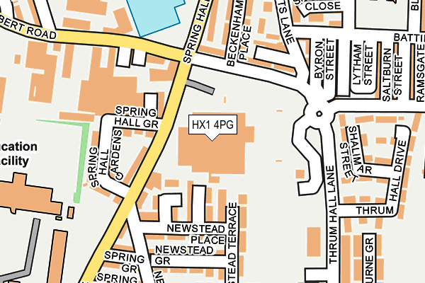 HX1 4PG map - OS OpenMap – Local (Ordnance Survey)