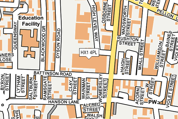 HX1 4PL map - OS OpenMap – Local (Ordnance Survey)