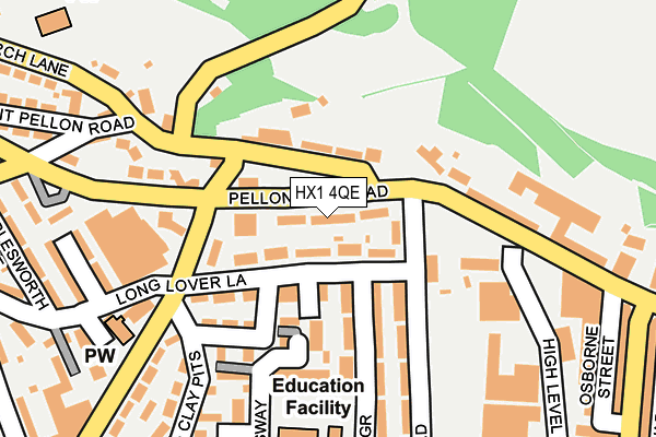 HX1 4QE map - OS OpenMap – Local (Ordnance Survey)