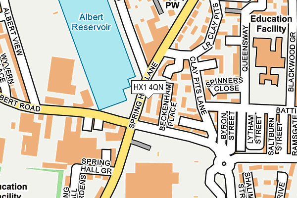 HX1 4QN map - OS OpenMap – Local (Ordnance Survey)