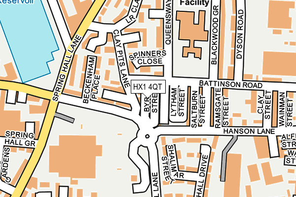 HX1 4QT map - OS OpenMap – Local (Ordnance Survey)