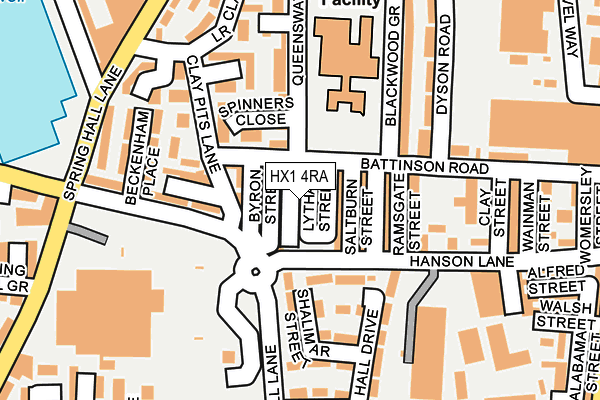 HX1 4RA map - OS OpenMap – Local (Ordnance Survey)