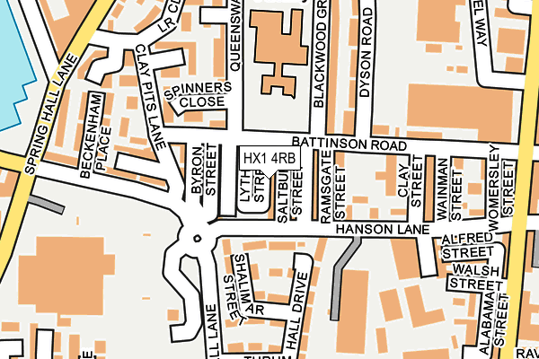 HX1 4RB map - OS OpenMap – Local (Ordnance Survey)
