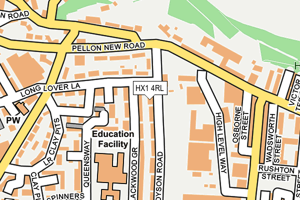 HX1 4RL map - OS OpenMap – Local (Ordnance Survey)