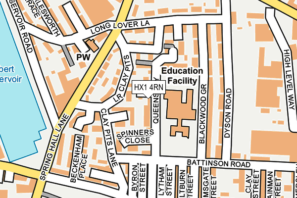 HX1 4RN map - OS OpenMap – Local (Ordnance Survey)