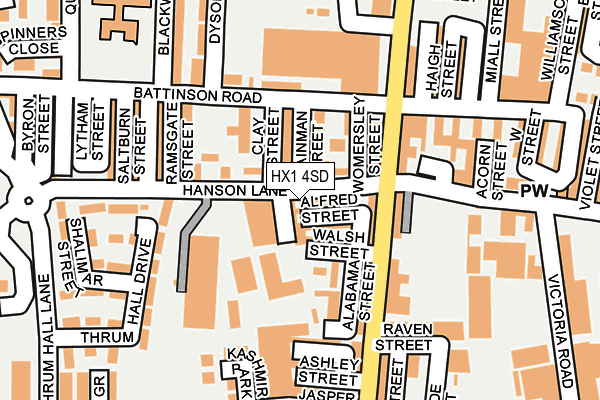 HX1 4SD map - OS OpenMap – Local (Ordnance Survey)