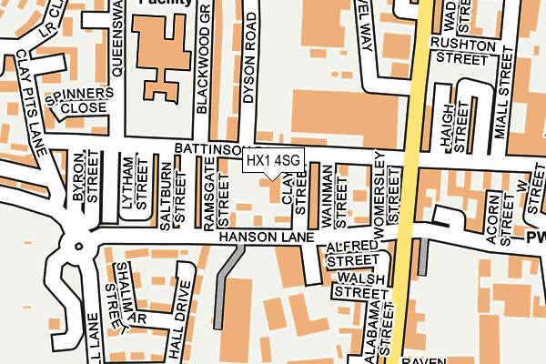 HX1 4SG map - OS OpenMap – Local (Ordnance Survey)