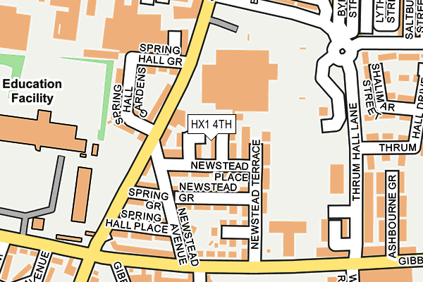 HX1 4TH map - OS OpenMap – Local (Ordnance Survey)