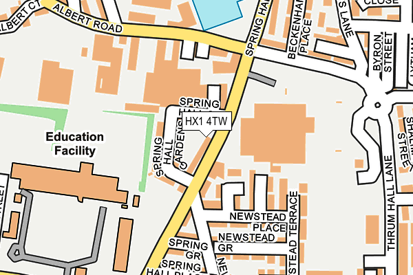 HX1 4TW map - OS OpenMap – Local (Ordnance Survey)