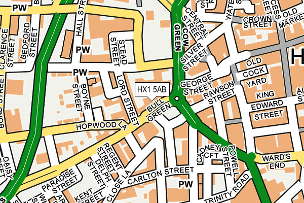 HX1 5AB map - OS OpenMap – Local (Ordnance Survey)
