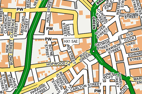 HX1 5AE map - OS OpenMap – Local (Ordnance Survey)