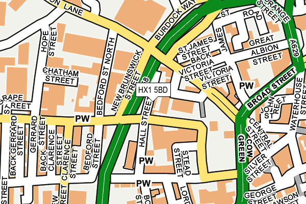 HX1 5BD map - OS OpenMap – Local (Ordnance Survey)
