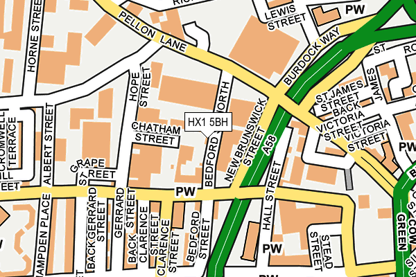 HX1 5BH map - OS OpenMap – Local (Ordnance Survey)