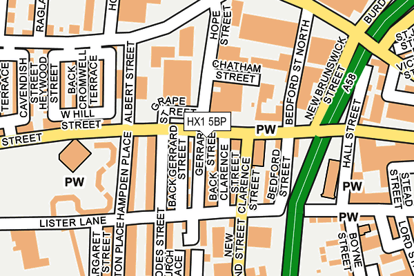 HX1 5BP map - OS OpenMap – Local (Ordnance Survey)