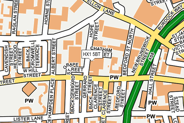 HX1 5BT map - OS OpenMap – Local (Ordnance Survey)