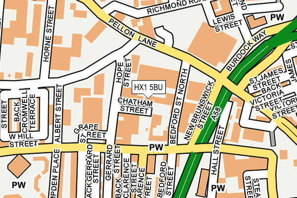 HX1 5BU map - OS OpenMap – Local (Ordnance Survey)