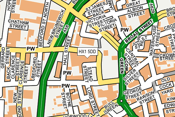HX1 5DD map - OS OpenMap – Local (Ordnance Survey)