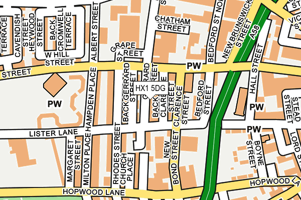 HX1 5DG map - OS OpenMap – Local (Ordnance Survey)