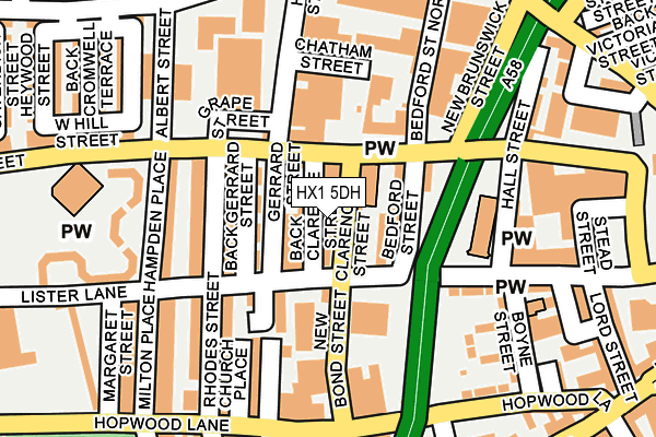 HX1 5DH map - OS OpenMap – Local (Ordnance Survey)