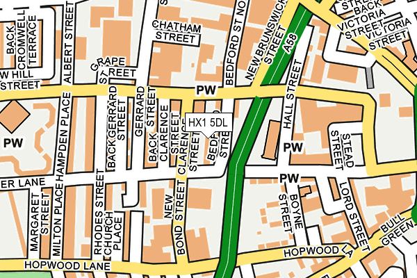 HX1 5DL map - OS OpenMap – Local (Ordnance Survey)