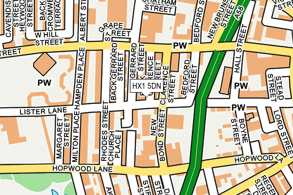 HX1 5DN map - OS OpenMap – Local (Ordnance Survey)