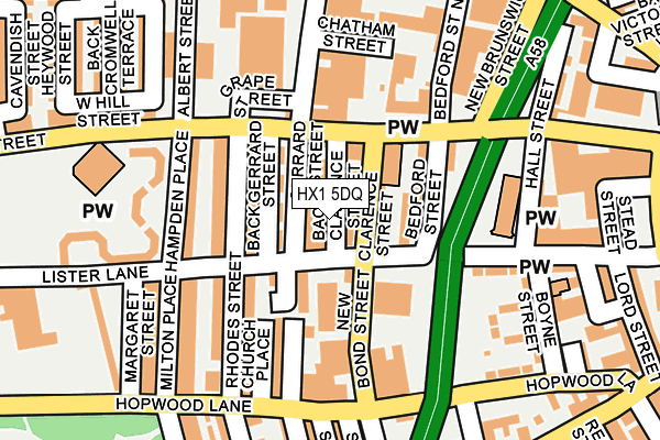 HX1 5DQ map - OS OpenMap – Local (Ordnance Survey)