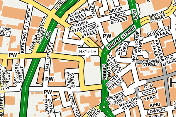 HX1 5DR map - OS OpenMap – Local (Ordnance Survey)