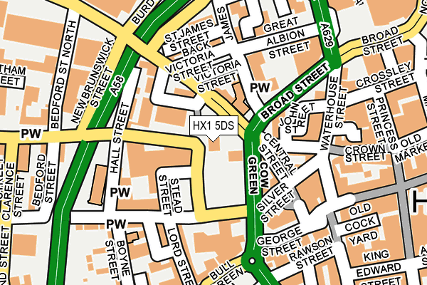 HX1 5DS map - OS OpenMap – Local (Ordnance Survey)