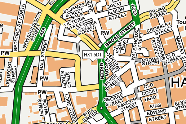 HX1 5DT map - OS OpenMap – Local (Ordnance Survey)