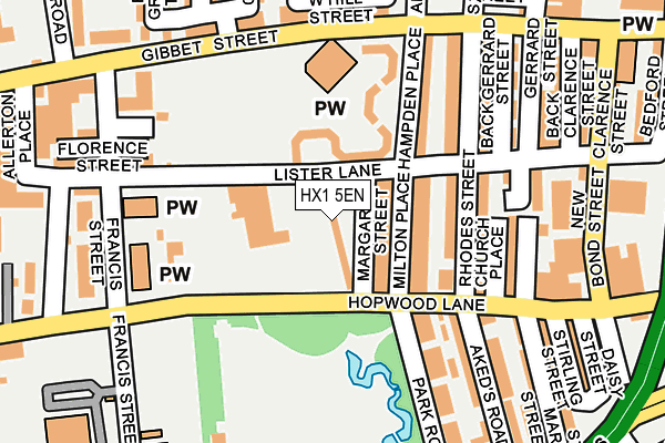 HX1 5EN map - OS OpenMap – Local (Ordnance Survey)