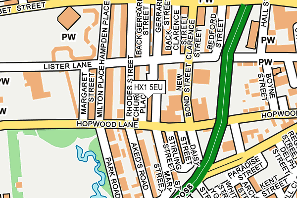 HX1 5EU map - OS OpenMap – Local (Ordnance Survey)