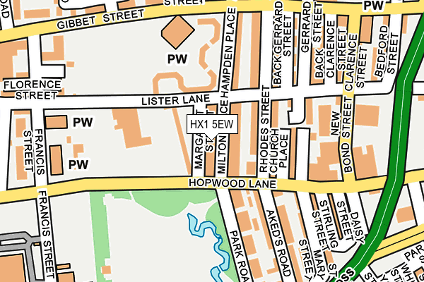 HX1 5EW map - OS OpenMap – Local (Ordnance Survey)