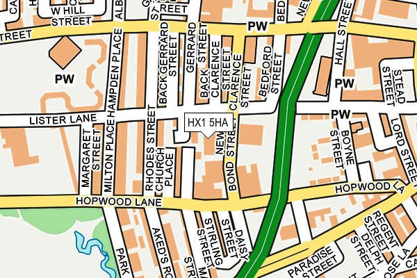 HX1 5HA map - OS OpenMap – Local (Ordnance Survey)